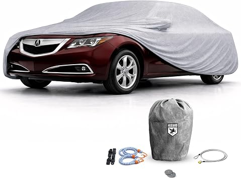 Weatherproof Max Car Cover & Compatible with Acura 2010-2013 ZDX Outdoor Cover Theft Cable Lock Car Accessories Better Than Waterproof