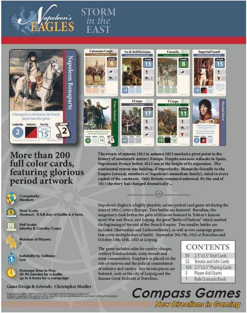 Compass Games 1099 Napoleon's Eagles - Storm in The East