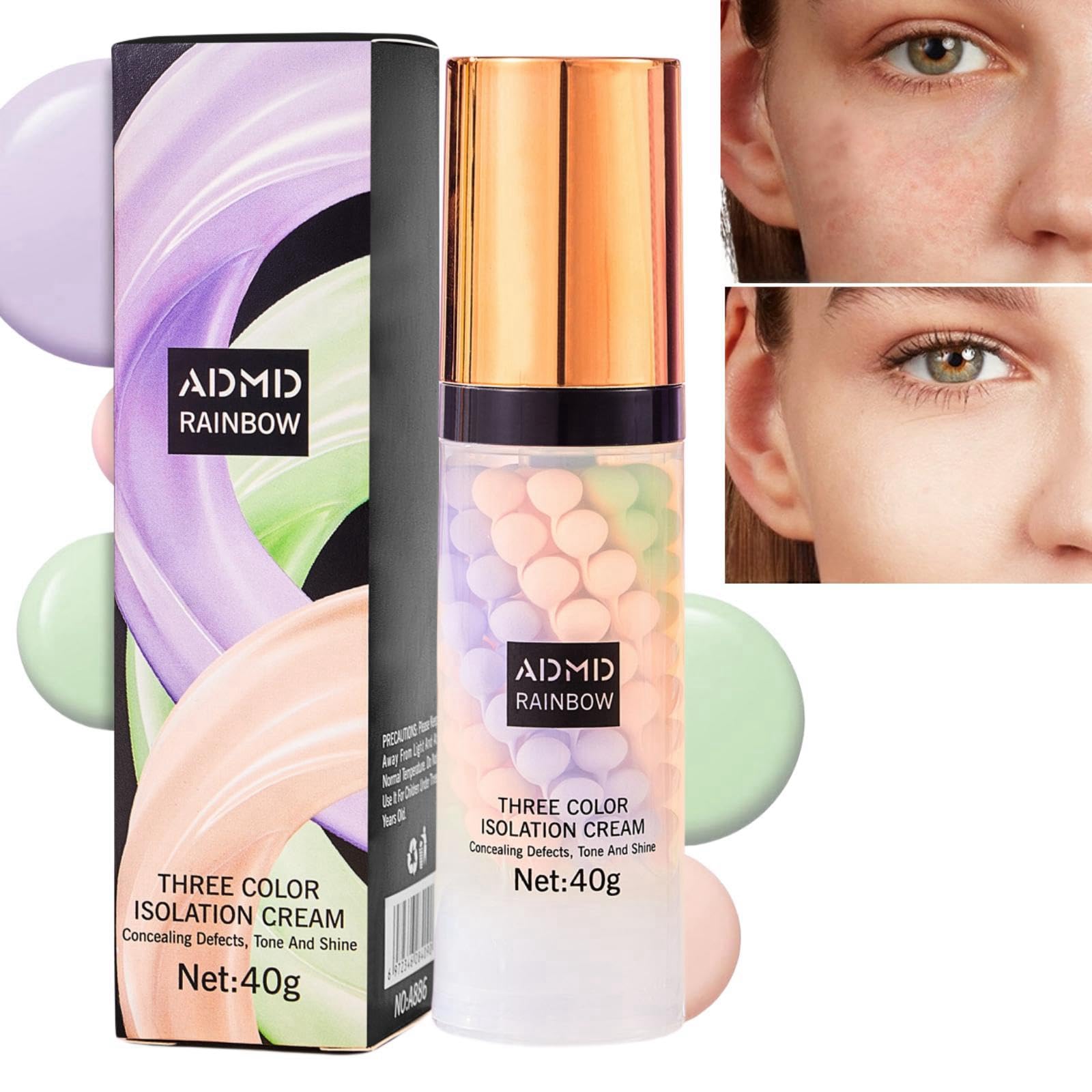 One Step Colour Corrector Primer,Hydrating Face Primer,Colour Correcting Primer,Face Primer Makeup Pore Minimizer,Oil-Control Makeup Foundation Primer,Skin Perfecting Primer,Long Lasting&Moisturizing