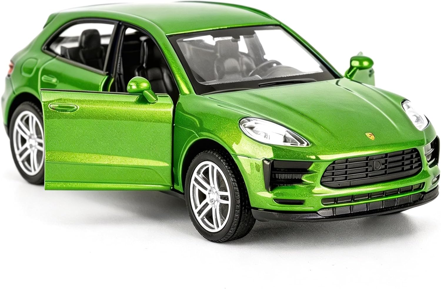 1/36 Toy Car Compatible with Porsche Macan Diecast Model Car Pull Back Vehicles for Children Boys and Girls from 3 Years Gift Green