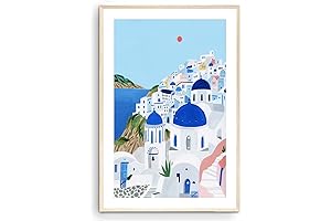 Santorini Wall Art: Capture the Azure Essence of Greece