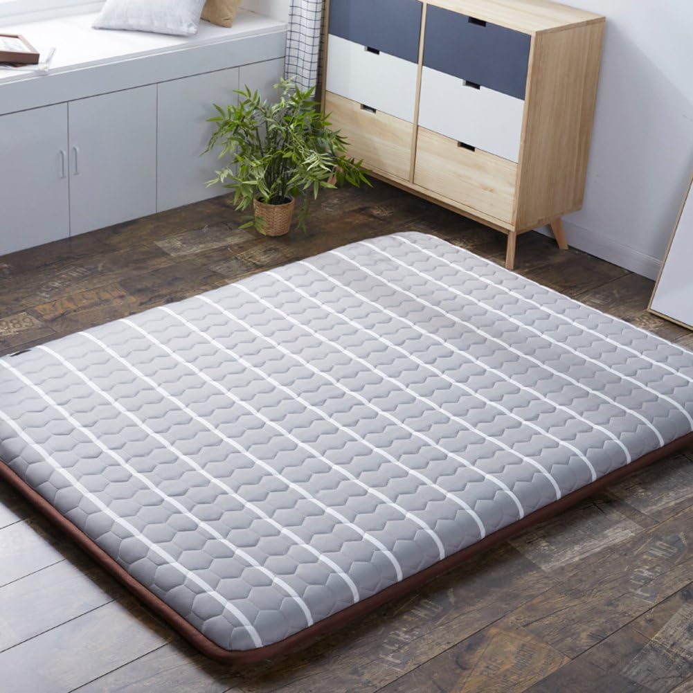 Japanese Sleeping Tatami Floor mat, Foldable Futon Mattress mat Pad Topper Bed roll For bed Studtents Dorm Home Meditaion -C 120x200cm(47x79inch)