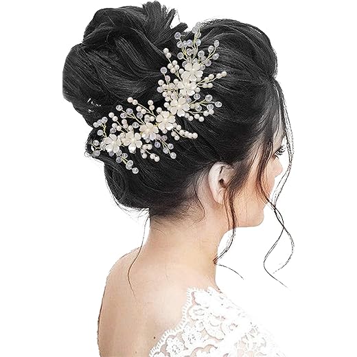 Floral Bridal Hair Accessories Pack Of 1