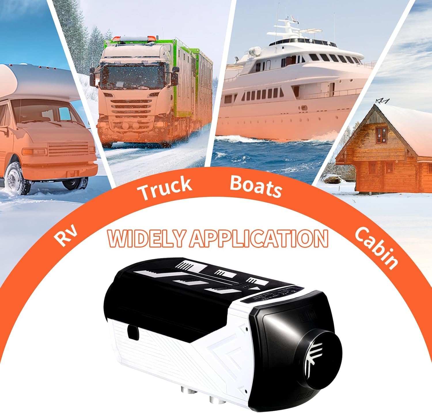 Calefactor diesel 8,3KW, 12V/24V negro, mando a distancia Bluetooth, panel de control LCD, calefactor diesel de alta eficiencia para coche y uso interior, furgonetas, caravanas, camiones y garajes