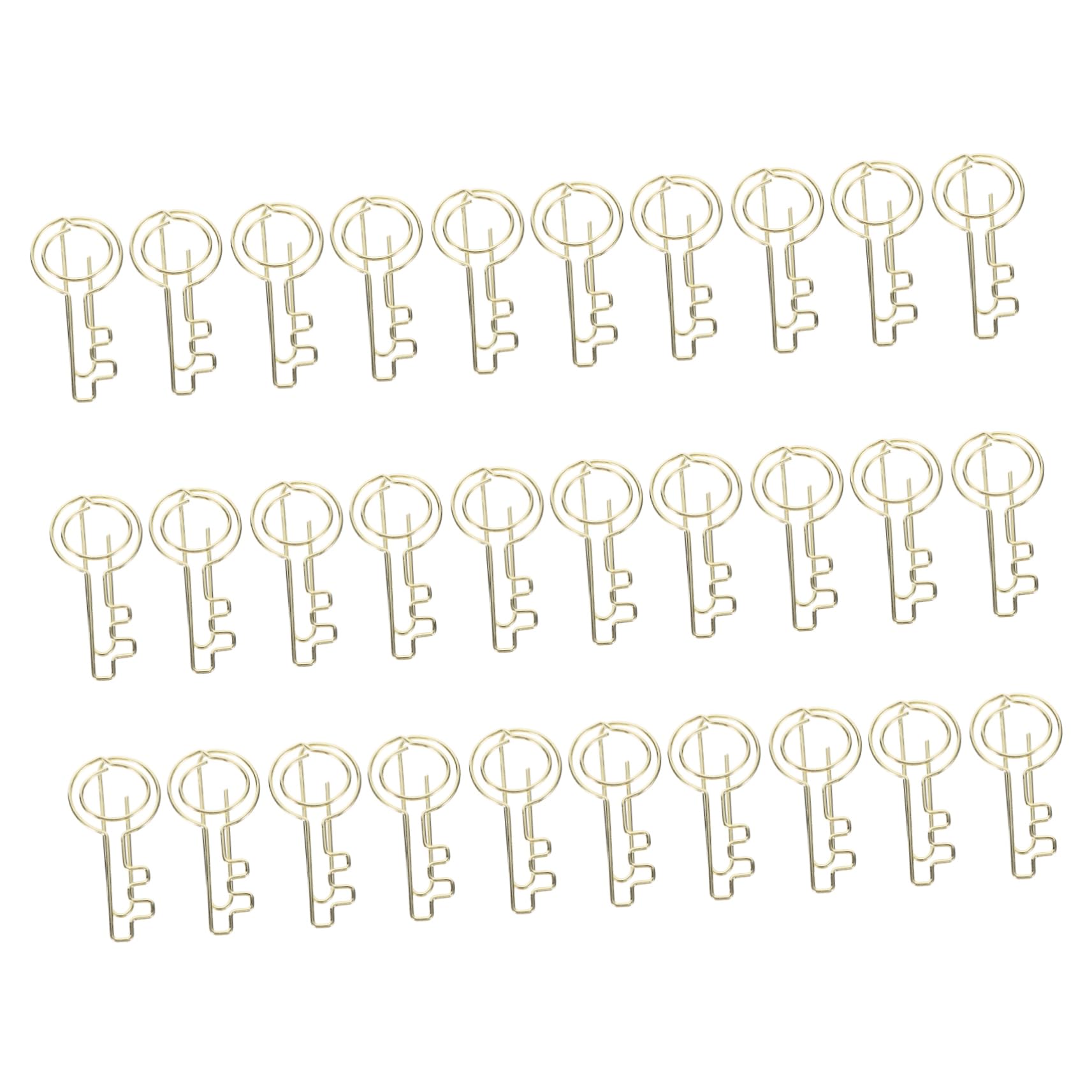 STOBOK 5 Sätze Schlüssel-büroklammer Goldene Büroklammern Goldene Papierklammern Diy Papierklammern Büroklammern Dokumentieren Büroklammern Fürs Büro Bürozubehör Metall 30 Stück * 5