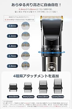 【大人気‼️】万能バリカン⭐️ Amazon.co.jp: バリカン メンズ【2025革新モデル IPX7防水】3