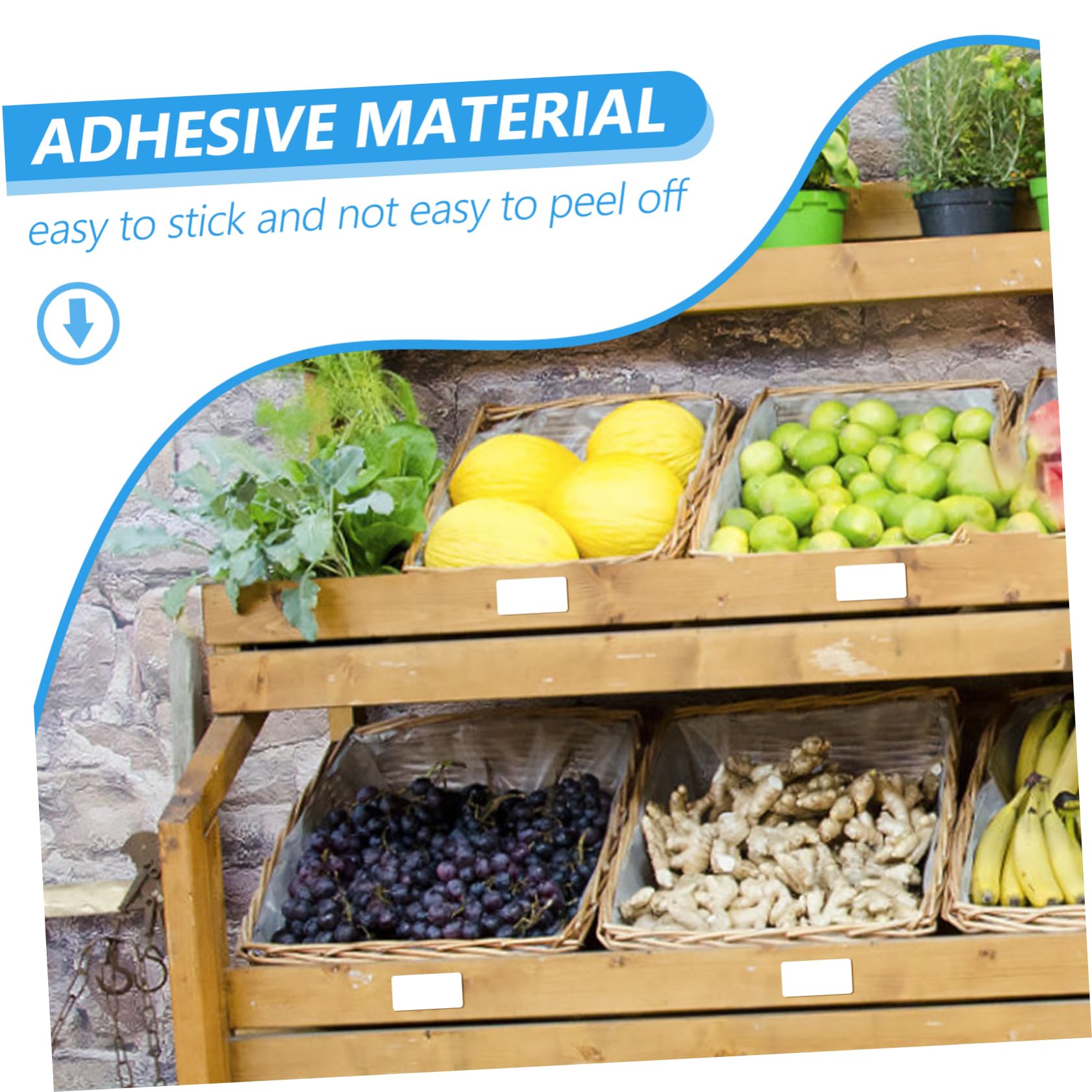 MAGICLULU Etichette Autoadesive in Carta Patinata Strato di Rame per Alimentari Etichette per Congelatore per Barattoli e Contenitori Organizzazione
