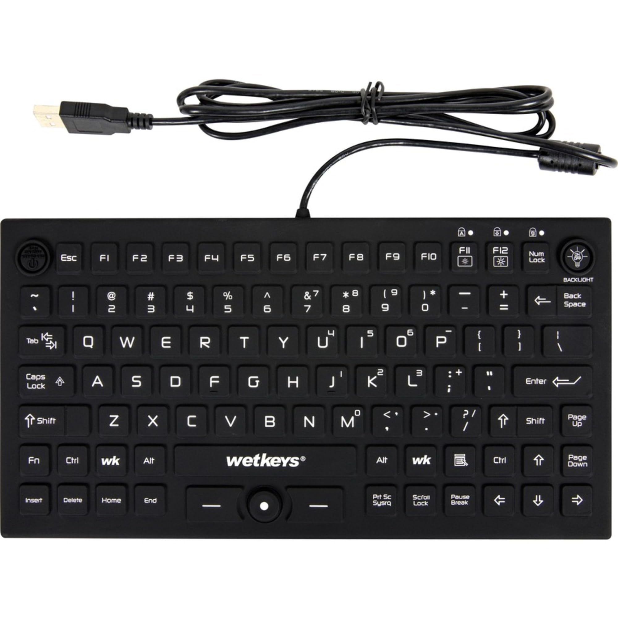 KBWKRC89PB-BK Klawiatura USB QWERTY English Black - Klawiatury (standardowa, z przewodem, USB, klawiatura membranowa, QWERTY, czarna)