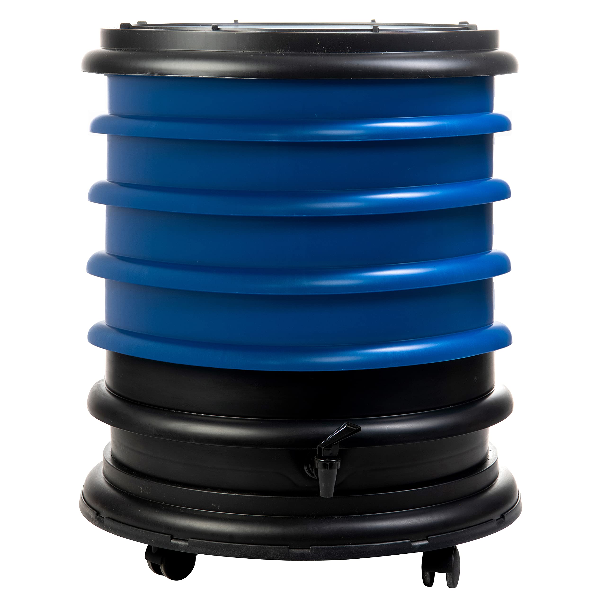 WORMbox | Lombricompostador 4 bandejas Azul | 64 litros | Composta Tus desechos orgánicos, Las lombrices de Tierra/lombrices producen vermicompost