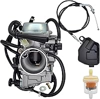 Vista 1 de Carburador compatible con Honda Foreman 400 450 TRX450ES TRX450FE TRX450FM TRX450S TRX400FW Carb w/Acelerador