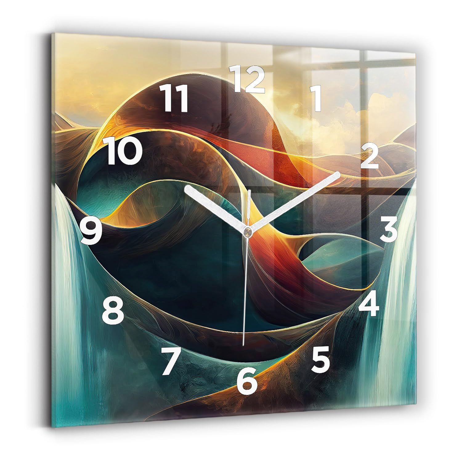 Horloge numérique moderne 30x30 cm pour sublimer votre bureau ou votre salon