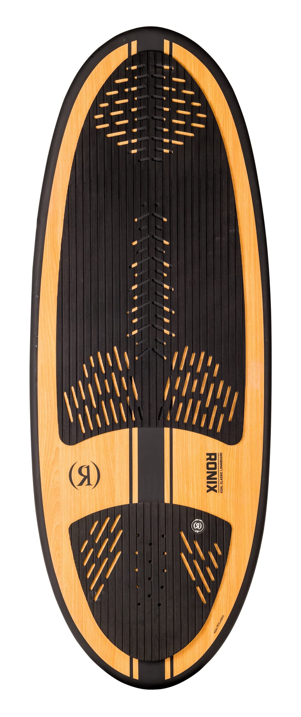 Ronix Koal Classic - WakeSurf Longboard - Matte Black / Redwood - 4'10