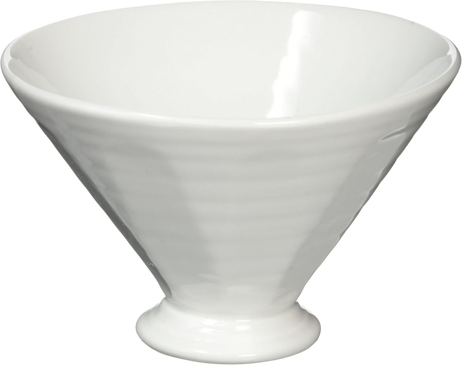 山下 Crafts (yamasita Craft) White 釉 4.0 Higher Ground Dessert Bowl 12 × 12 × 8 cm, – 468