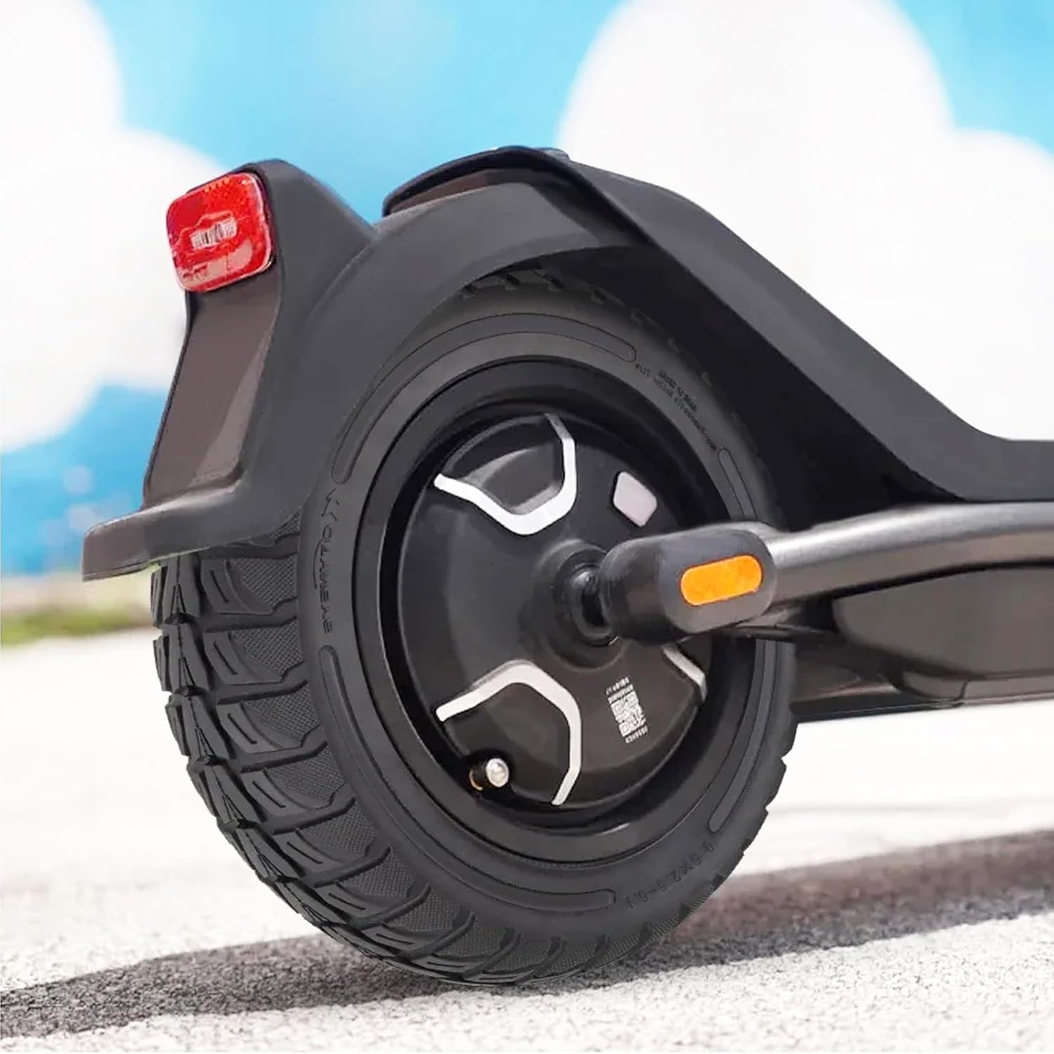 9.5x2.5-6.1 Electric Scooter Tire, Off-Road Replacement Wheels, Tubeless Rubber Tyre for NIU KQi3 Pro/Max/Sport Electric Scooter (2)