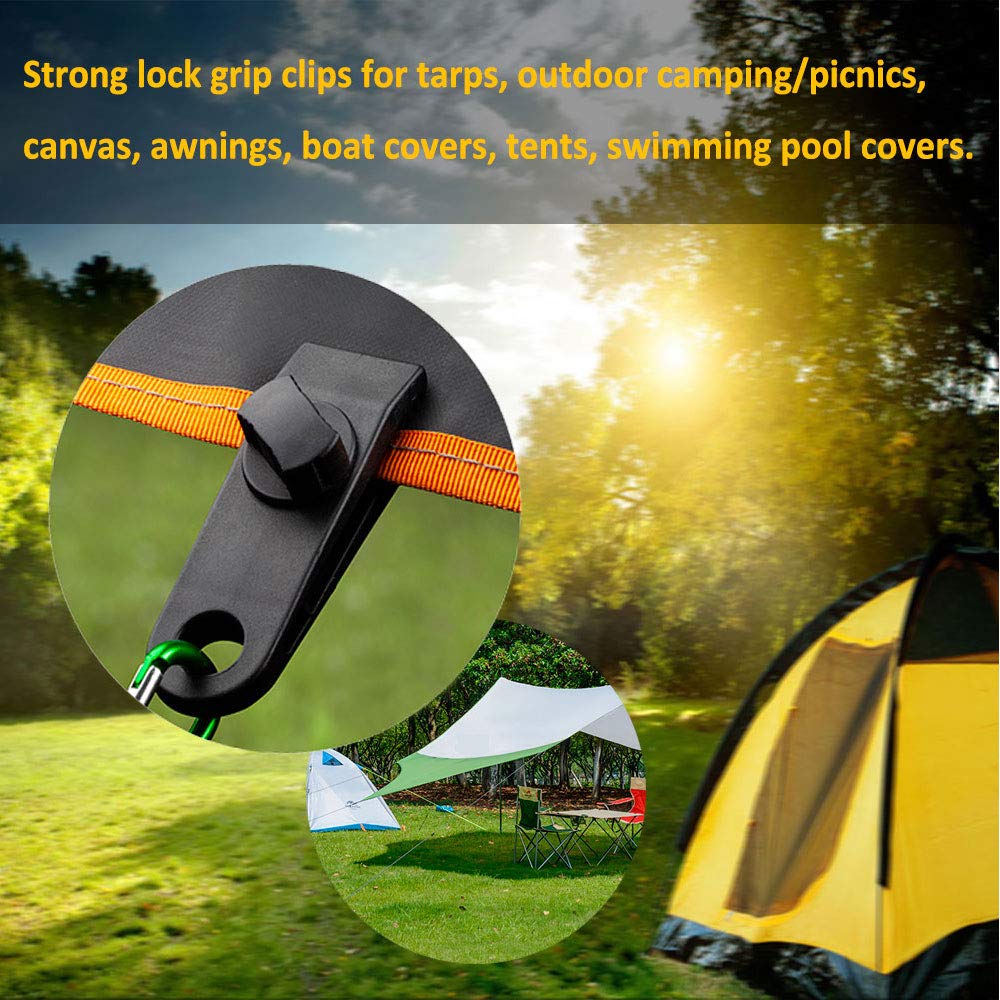 Heavy Duty Tarp Clips With Thumb Screw 10 Pack, Tent Tarpaulin Clamps For Holding Up Tarp, Canopy, Car Cover, Pool Cover Strong Grip, Durable From Ddmydec, $32.21