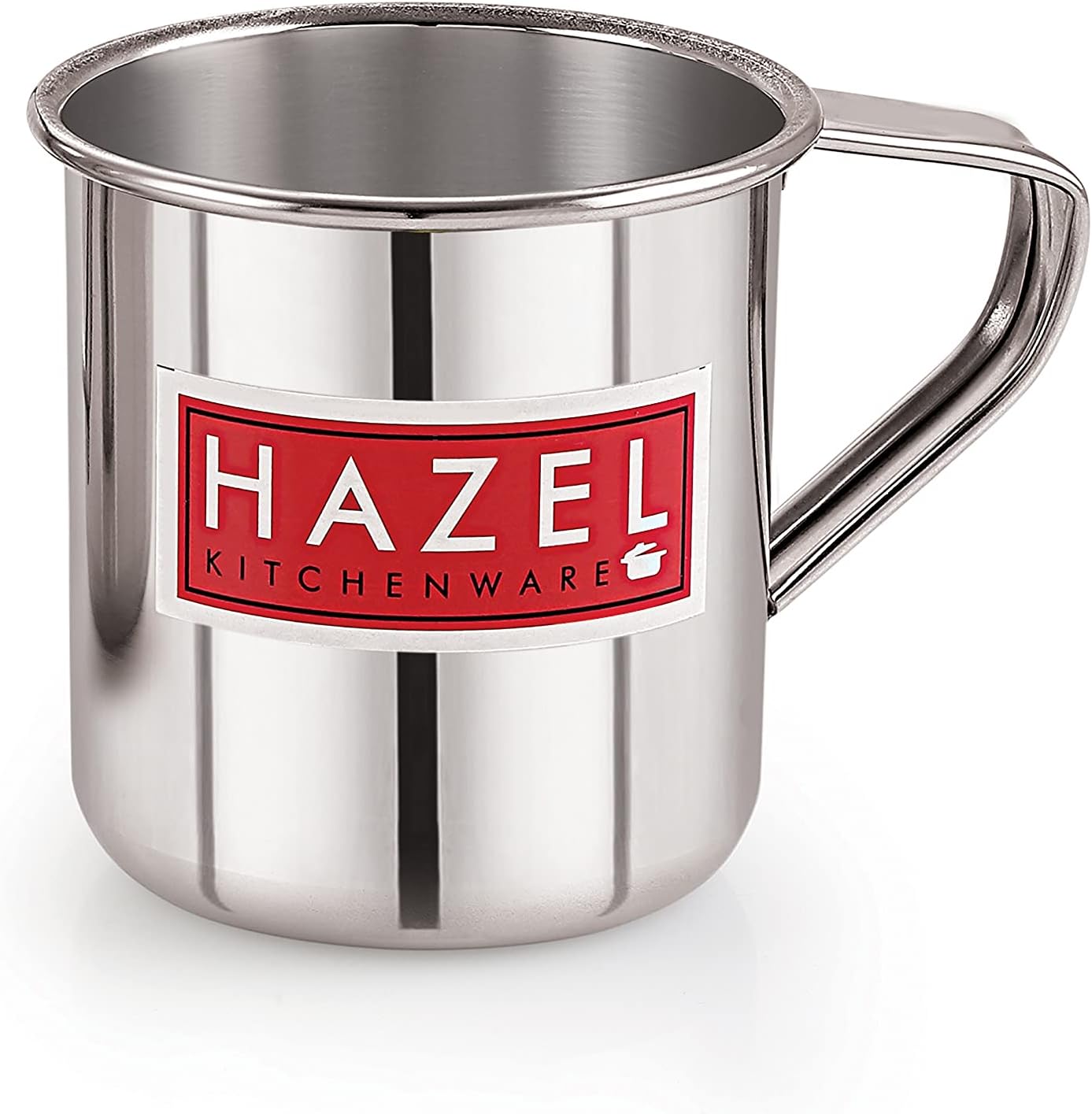 HAZEL Stainless Steel Multipurpose Bucket Shower Bathroom Mug for Home Daily Use Strong and Sturdy, 650 ml, Silver