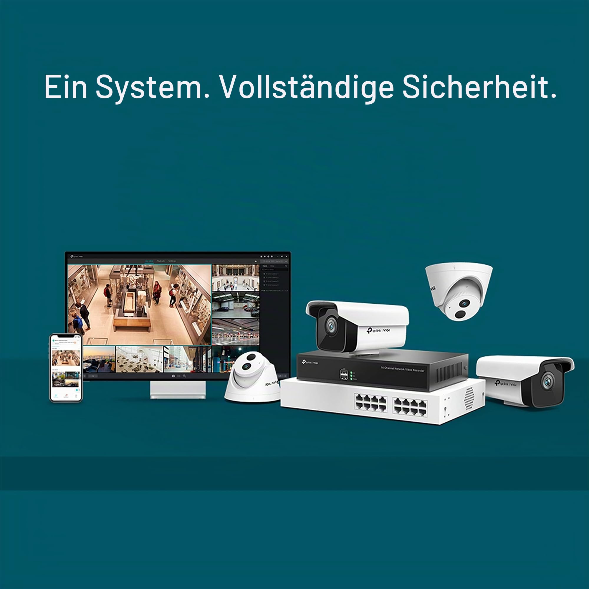 TP-Link VIGI NVR1016H 16 Kanal Netzwerk Video Recorder