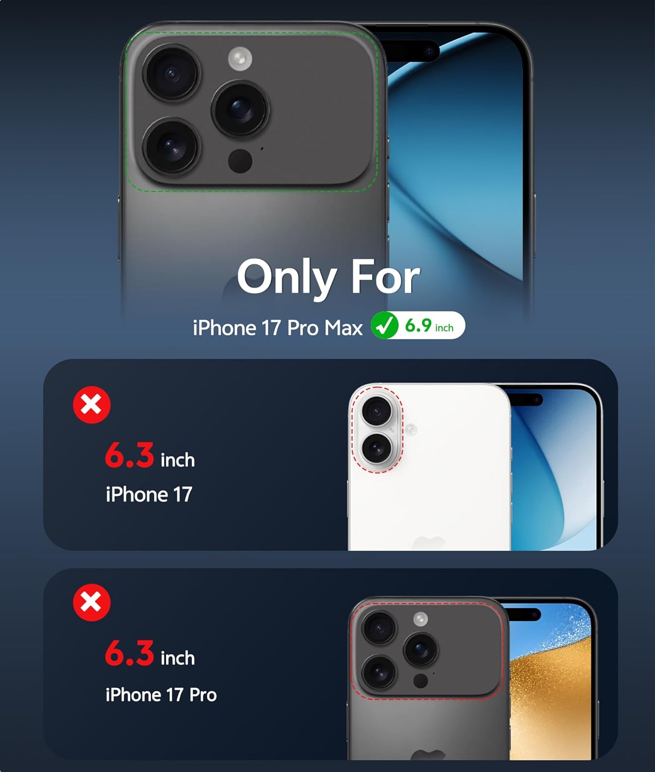 FNTCASE for iPhone 17 Pro-Max Case: Magnetic Phone Cases with [Ring Kickstand] [Built-in Screen Protector] [Heavy Duty Military Grade Protection] Drop Proof Rugged Hard TPU Phone Cover Orange - Image 2