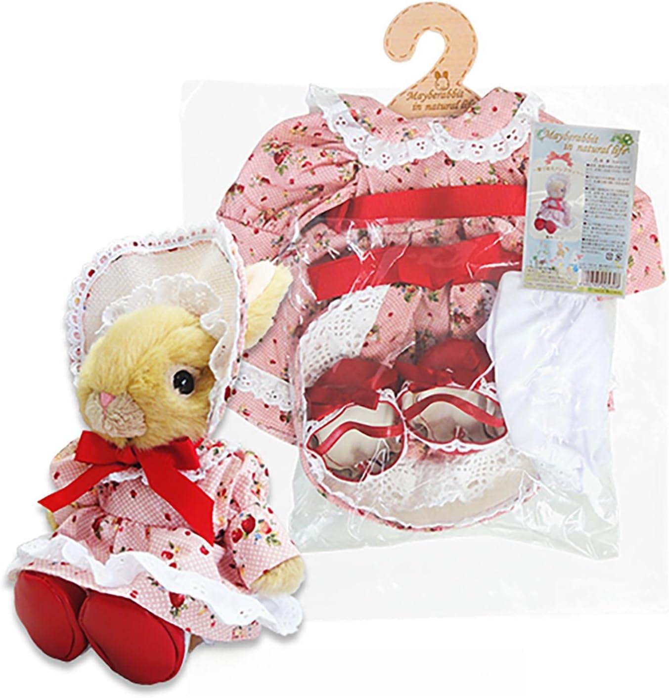 Naito Design Laboratory MAVY Rabbit Dress Set Hood Dress L Pink