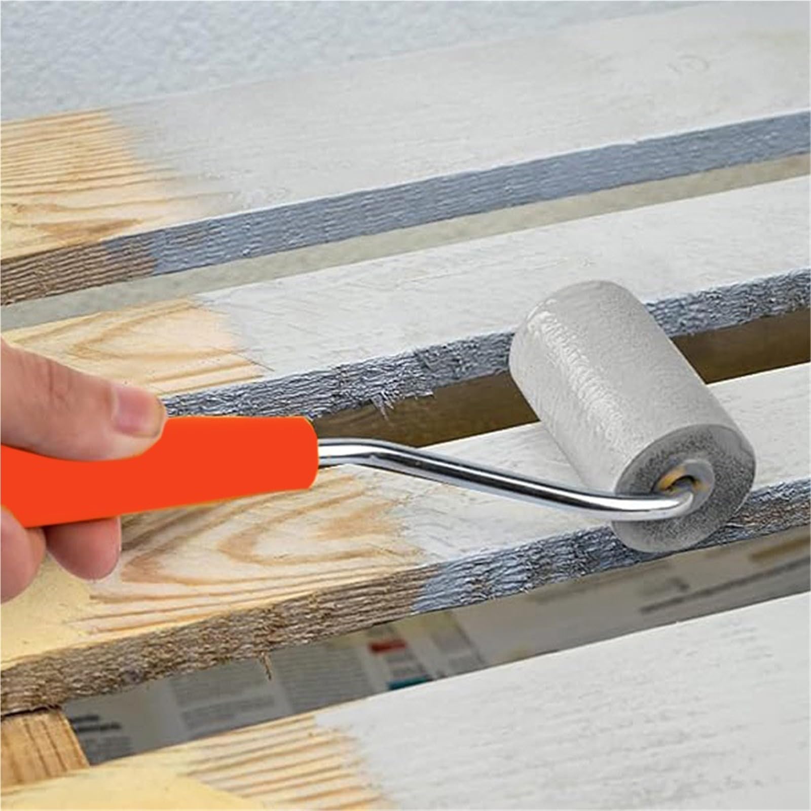 1 Ensemble (8 pièces) Kit de Petits Rouleaux Peinture 2 Pouces-Rouleau en Mousse revêtement Plateau for Outils Murale for retouche pour Peinture Murale