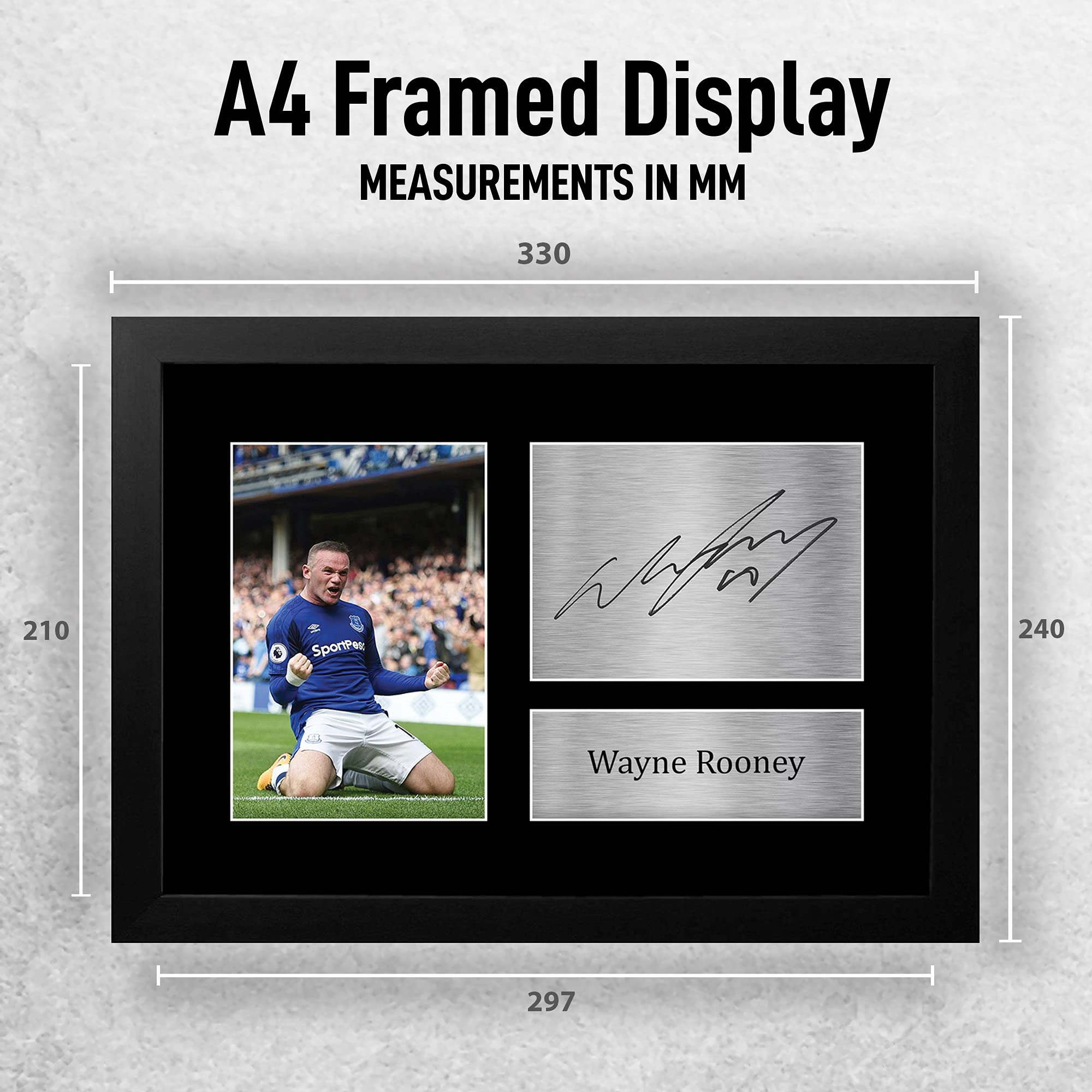 Printed Autograph Wayne Rooney Autograph PSA Wayne Rooney