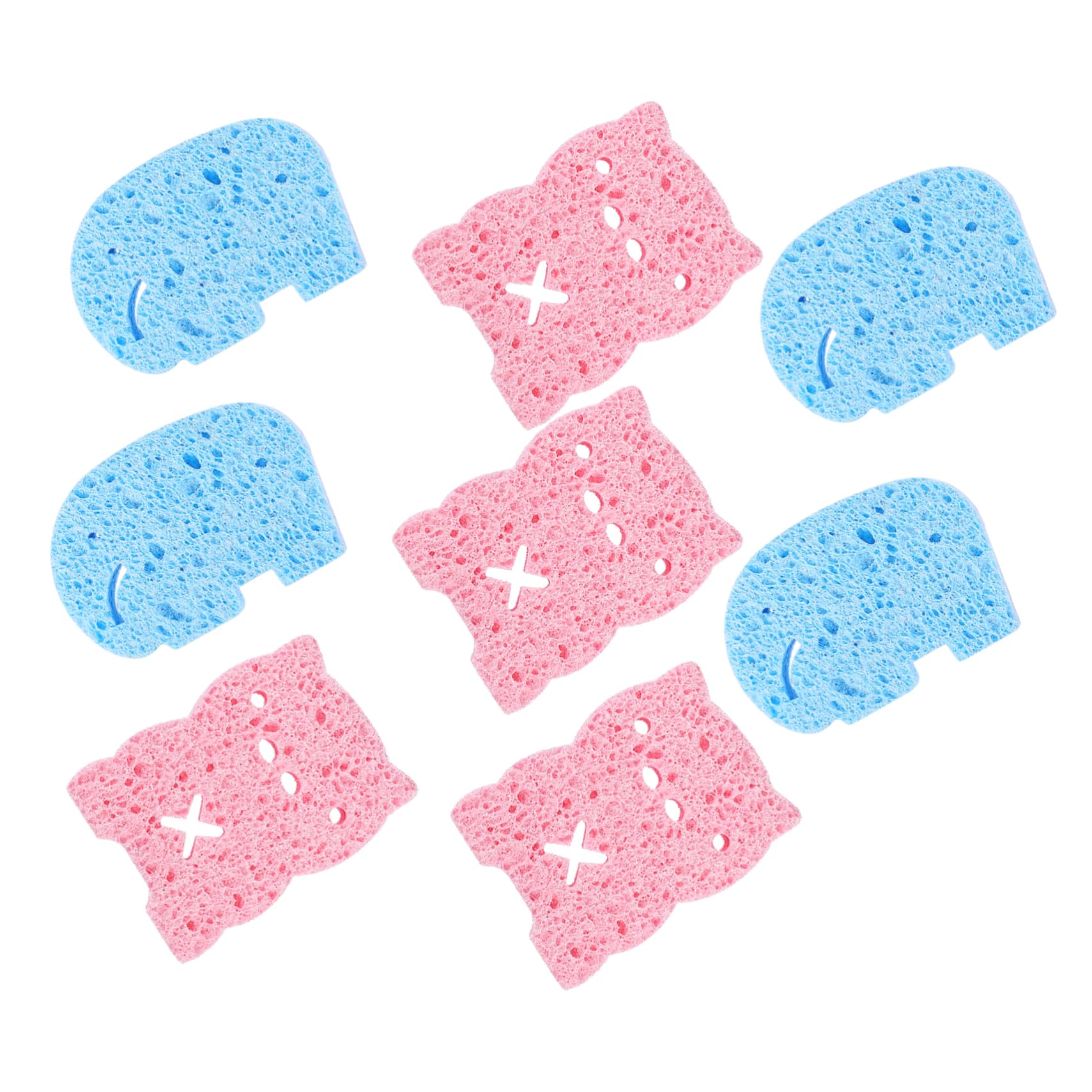 FRCOLOR 24piezas Esponjas De Baño Para Bebés De Suaves y Absorbentes Para y Limpieza Infantil Diversos Material De Pulpa De Natural