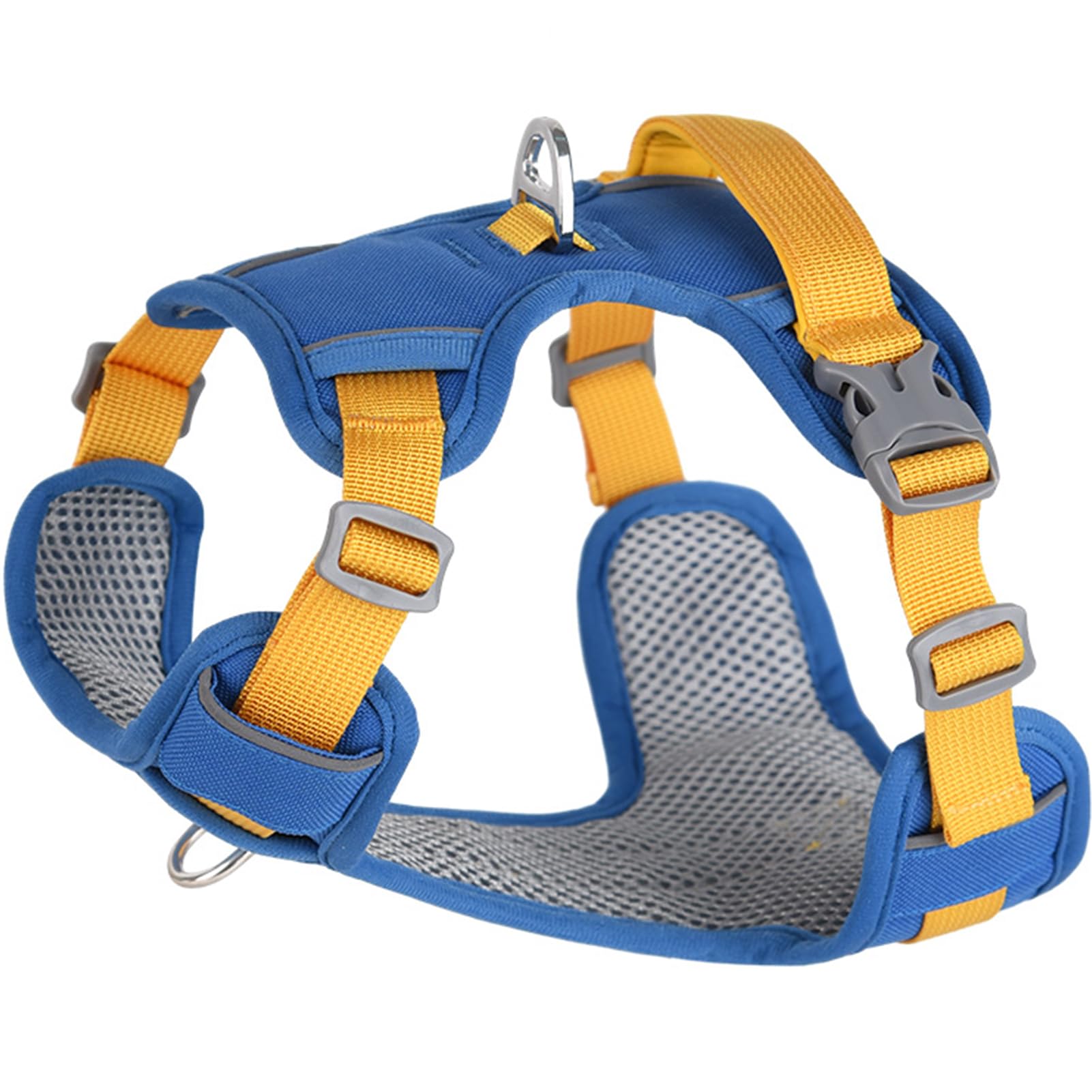 Paipeper No Pull Dog Harness,Adjustable Lightweight Small Medium Dog Vest Harness with Reflective Strip,Pet Harness with Easy Control Handle,Stops