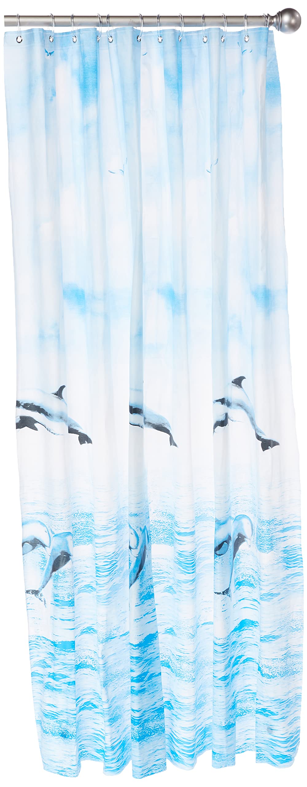 HOMEPRO Better Value for Better LivingHome Pro Pvc Shower Curtain, 180 cm Size, Printed Ocean
