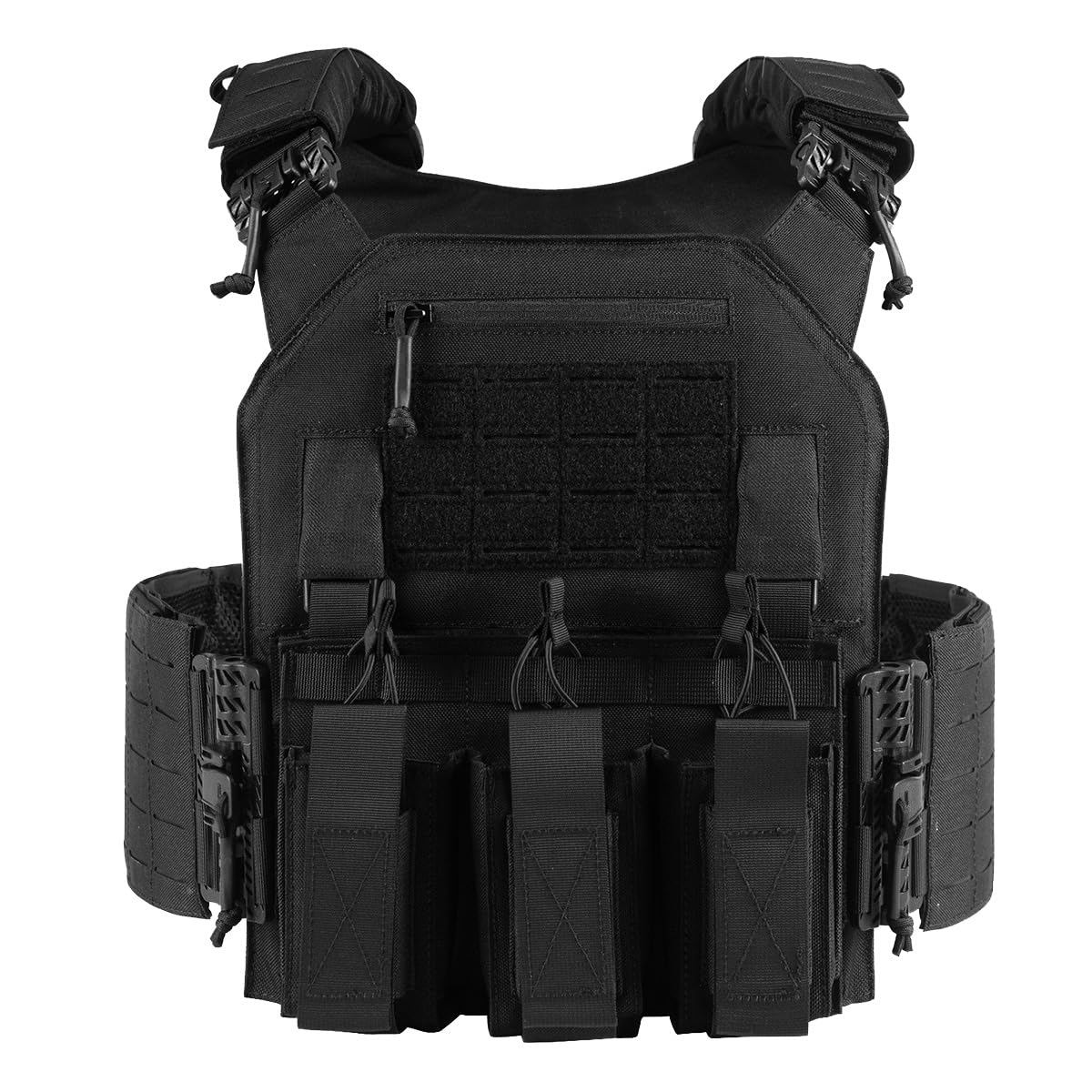 Tactical Vest, Quick Release Lightweight Airsoft Vest, Adjustable Weighted Vest for Outdoor Hunting Training