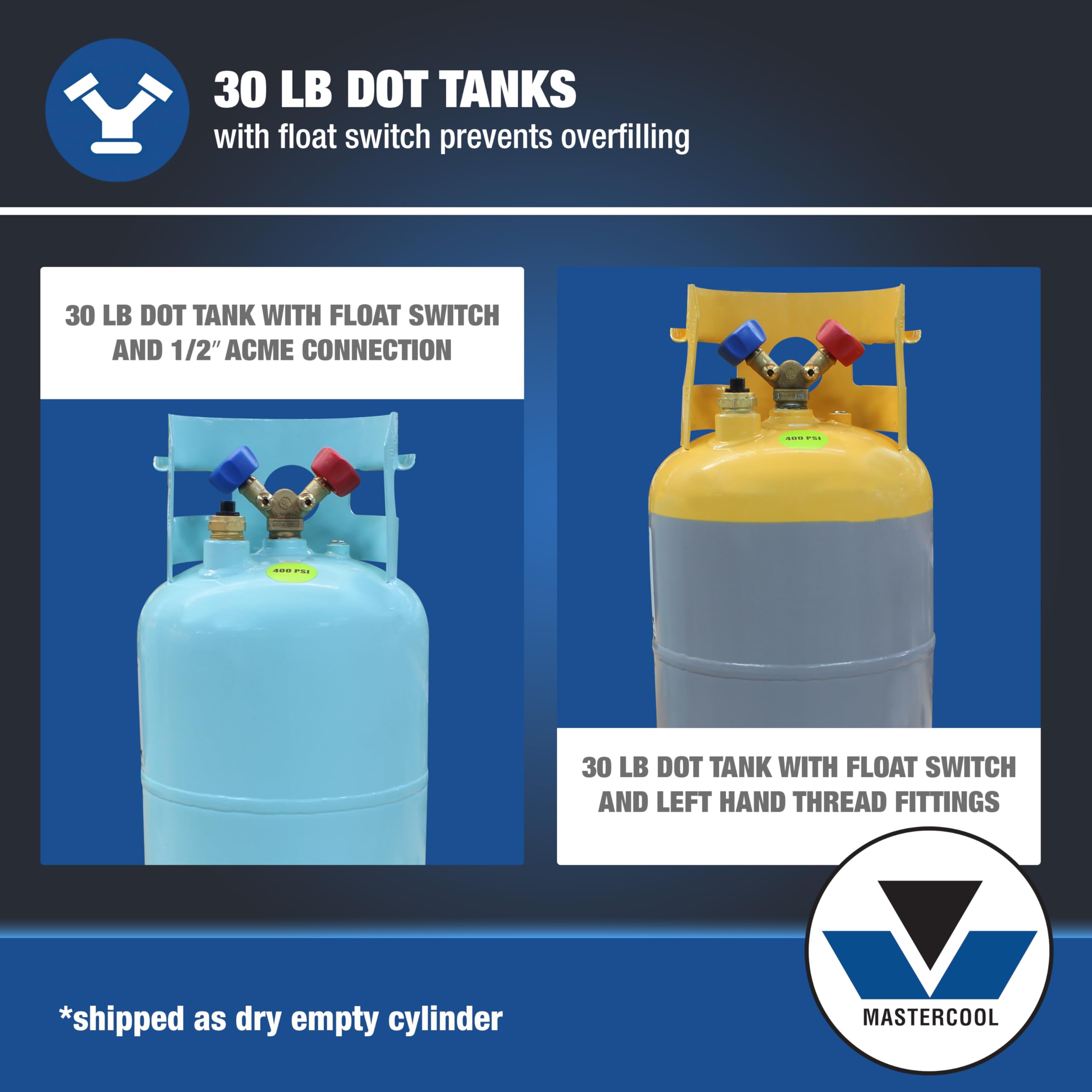 69372 Dual Refrigerant Recovery System – Compatible with R134a & R1234yf, 1/2 HP Oil-Less Compressor, Dual Manifold Gauge Set, 30 lb DOT Tanks with Float Switch