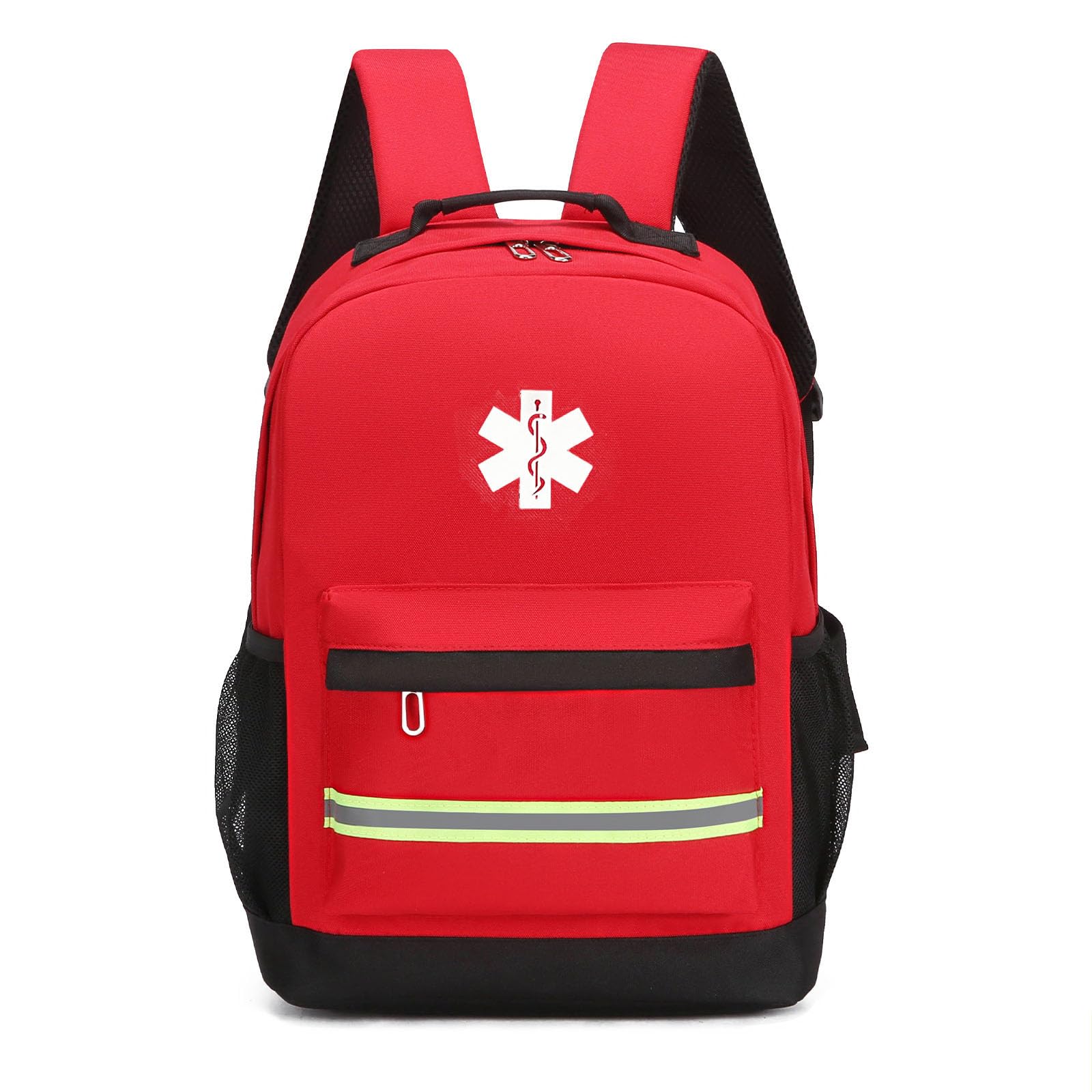Zaino di primo soccorso,Zaino di trauma di borsa di primo rispondente vuoto,per casa e lavoro,EMT Paramedics (solo borsa) (Rosso)