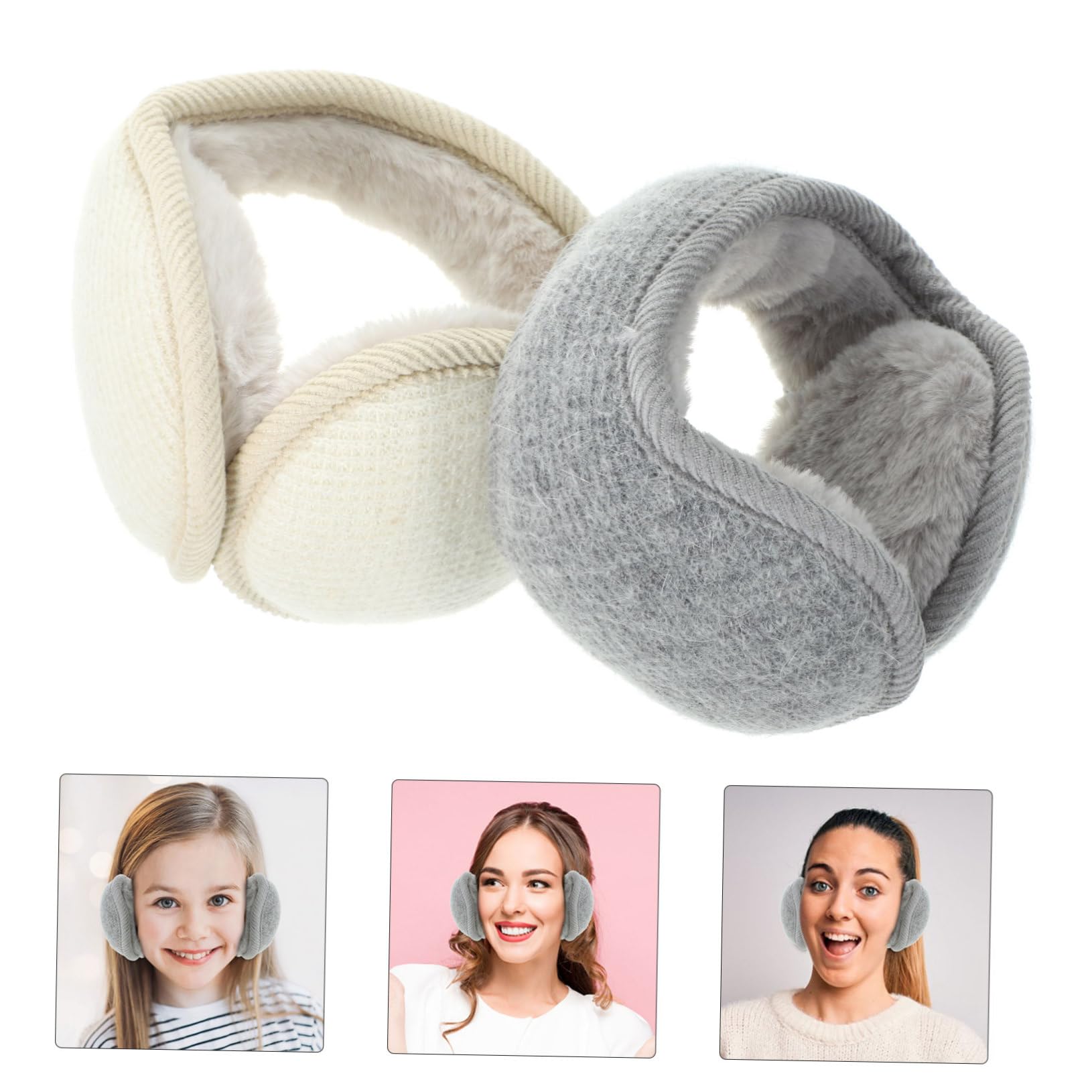 BESTYASH Kaninchenfell Kaninchentoiletten Weihnachsgeschenk Die Plüsch Ohrenschützer Ohrstöpsel Ohr Vlies Winddichte Ohrenschützer Gehörschutzwärmer