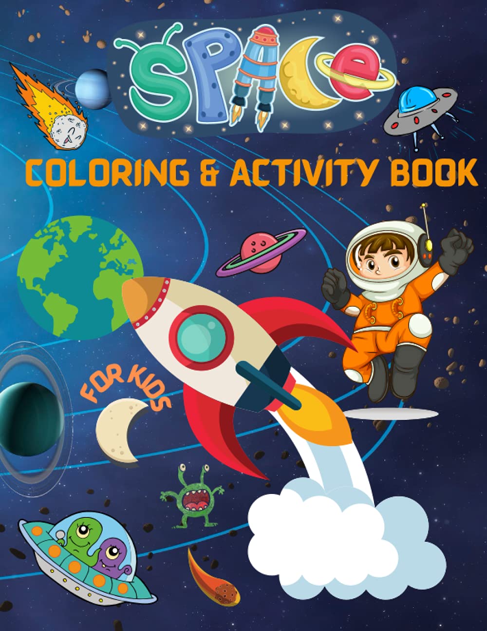 Buy Space Coloring and Activity Book for kids: Amazing Space Coloring ...