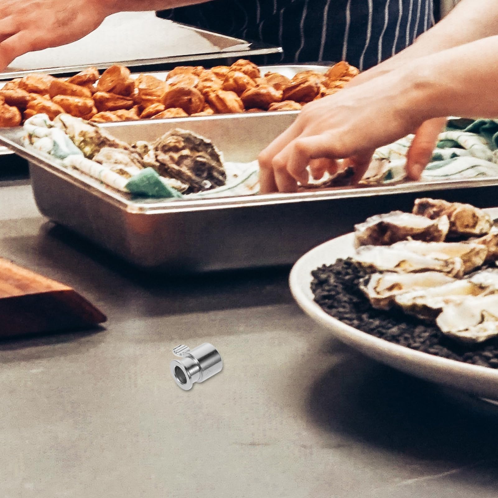 BRIGHTFUFU 3pcs Replacement Grill Grate Bbq Basket Spit Rod Stopper Grilling Rod Holder for