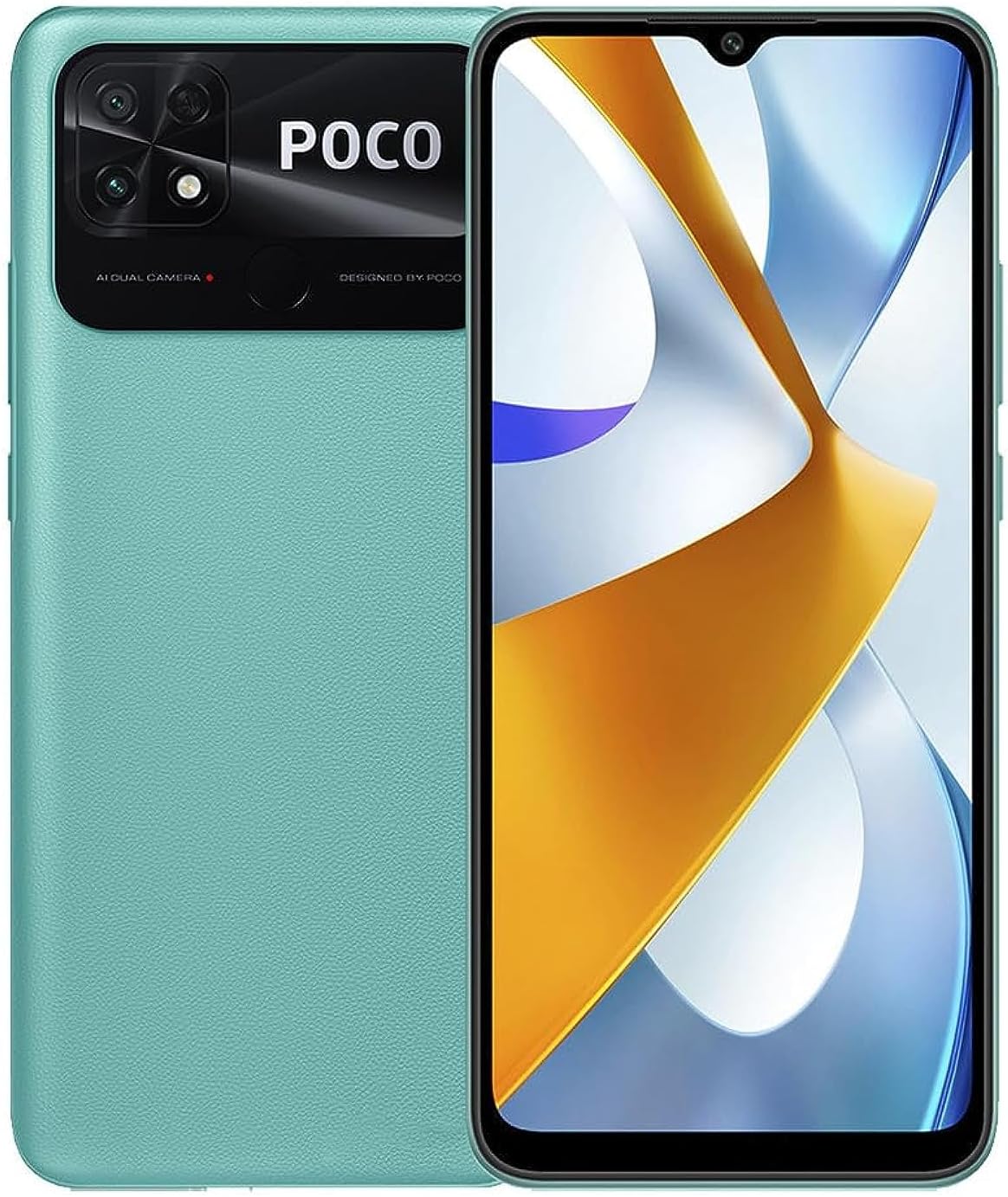 Poco C40 4G LTE 64GB + 4GB Global Version Unlocked 6.71" 6000mAh 13MP Dual Camera (Not Verizon Sprint Boost Cricket Metro At&T) + (w/Fast Car 51W Charger Bundle) (Power Black (Global Version))