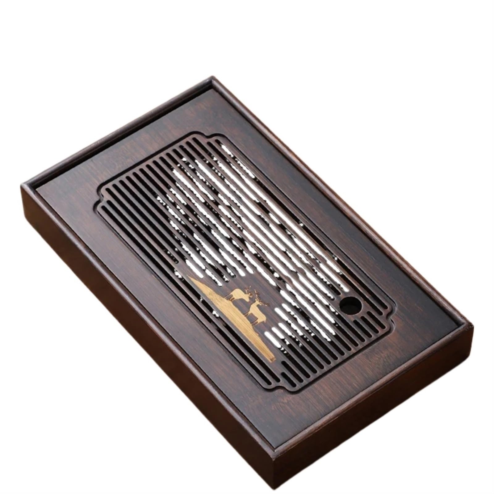 Bandeja Bandeja de té de Madera, Almacenamiento de Agua, Juego de té, Tablero de té Rectangular for el hogar, Bandeja de Almacenamiento de té(S)