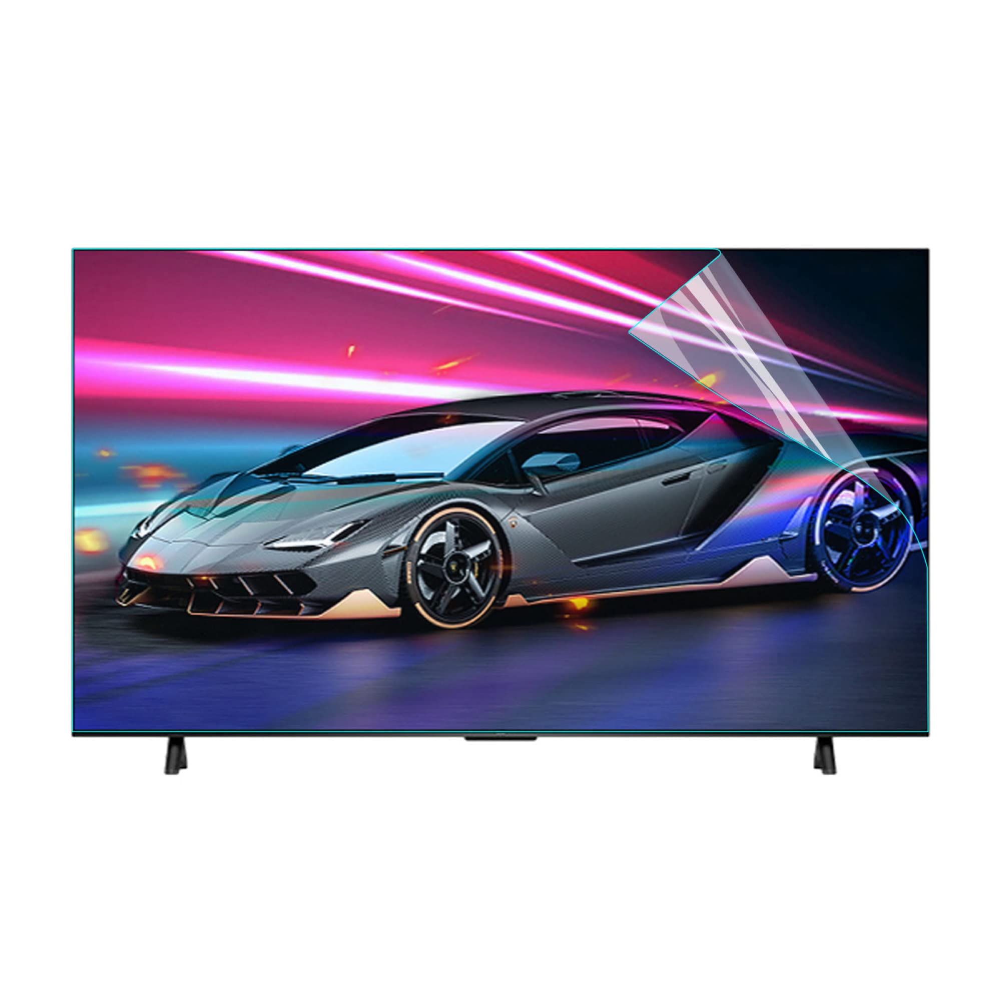 Folia ochronna na ekran telewizora Anti-Glare 32-75 cali Monitory TV, filtr ekranu Anti-UV Relieve Odpowiedni - rozmiar do dostosowania / 70in1561x900mm(40in875x483mm