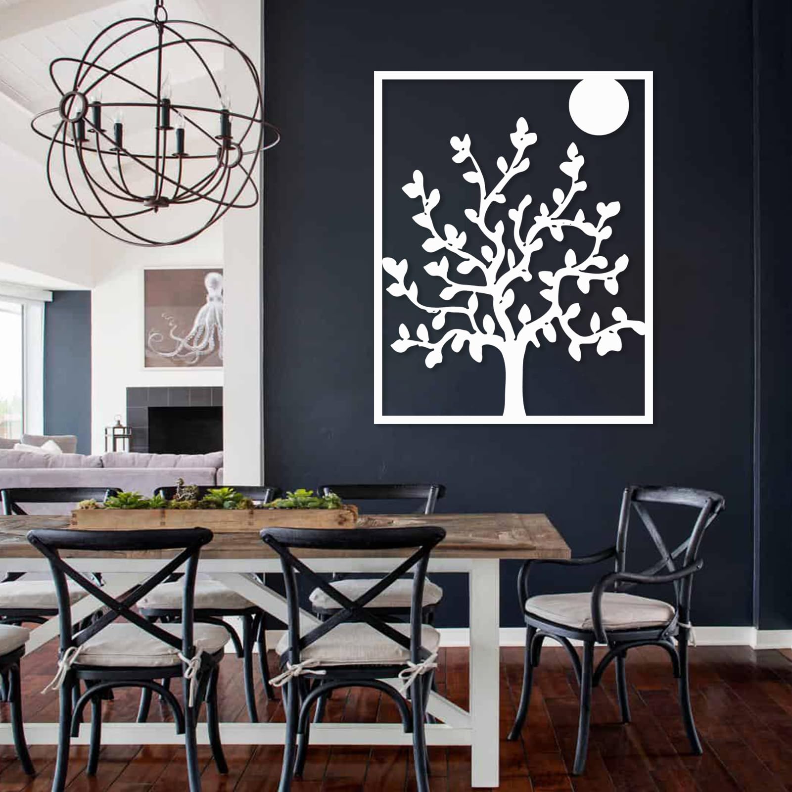 Arte de pared de árbol de la vida, arte de pared de metal árbol de la vida, decoración de pared de árbol de la vida, decoración de pared de árbol genealógico, decoración de pared de árbol de metal