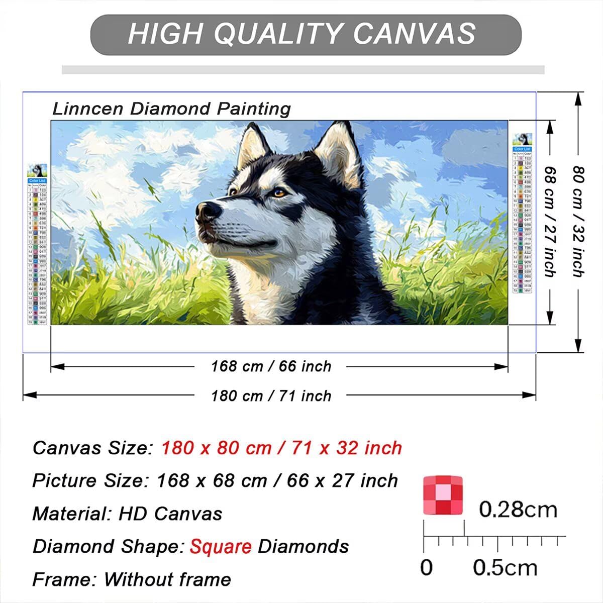 Malowanie diamentami zwierzęta, pies malarstwo diamentowe duży rozmiar 220 x 100 cm, DIY kryształowy diament sztuka diamentowa malarstwo dżetów haft rzemiosło zestaw do dekoracji jesiennych T-62