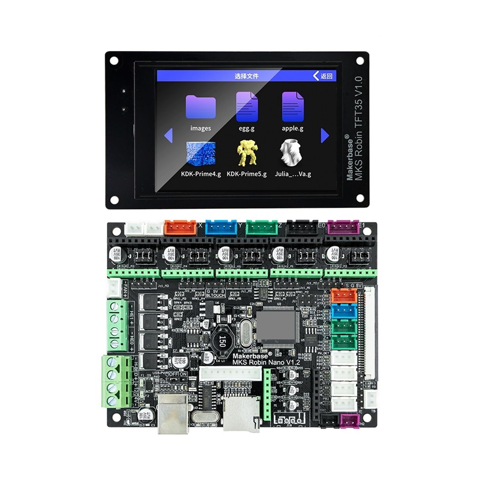 Carte Mère De Carte De Contrôle D'imprimante 3D V1.2, Compatible Avec Robin Nano,(Package3)