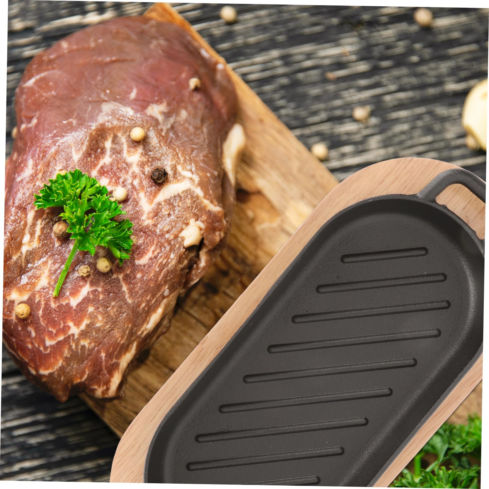 Plato Para Asar Carne Placa Antiadherente Para Parrilla Plato Para Freír Pescado