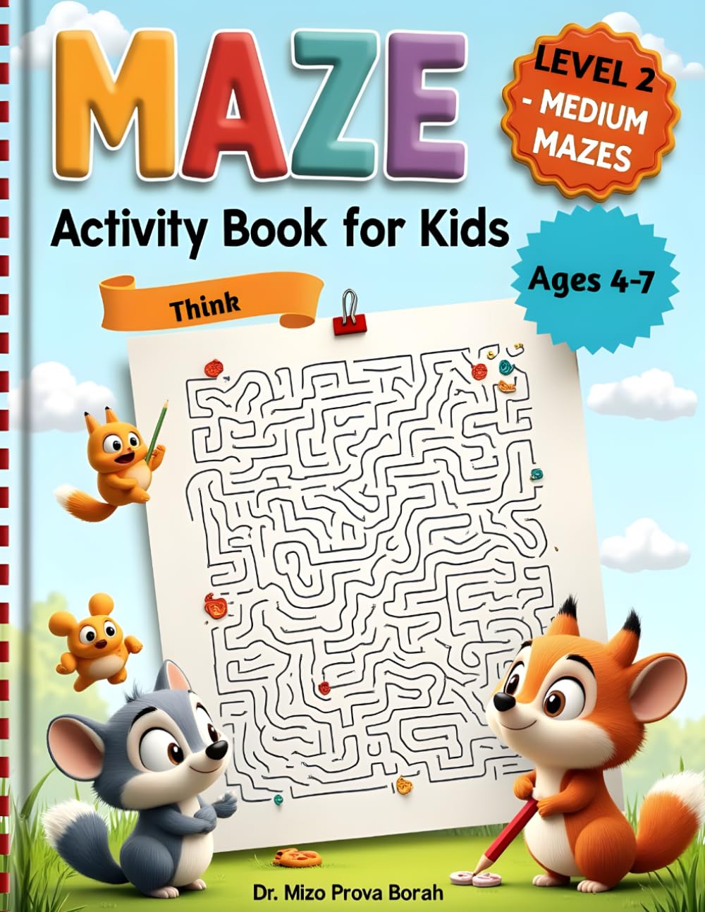Maze Activity Book for Kids: Medium Mazes for Ages 4–7 (Maze Activity Levels for Kids)