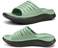 Womens Recovery Sandals With Comfortable Plantar Fasciitis Support,Ladies Orthotic Open Toe Sport Slides Thick Cushion Reduces Stress on Feet,Joints & Back Post-Exercise