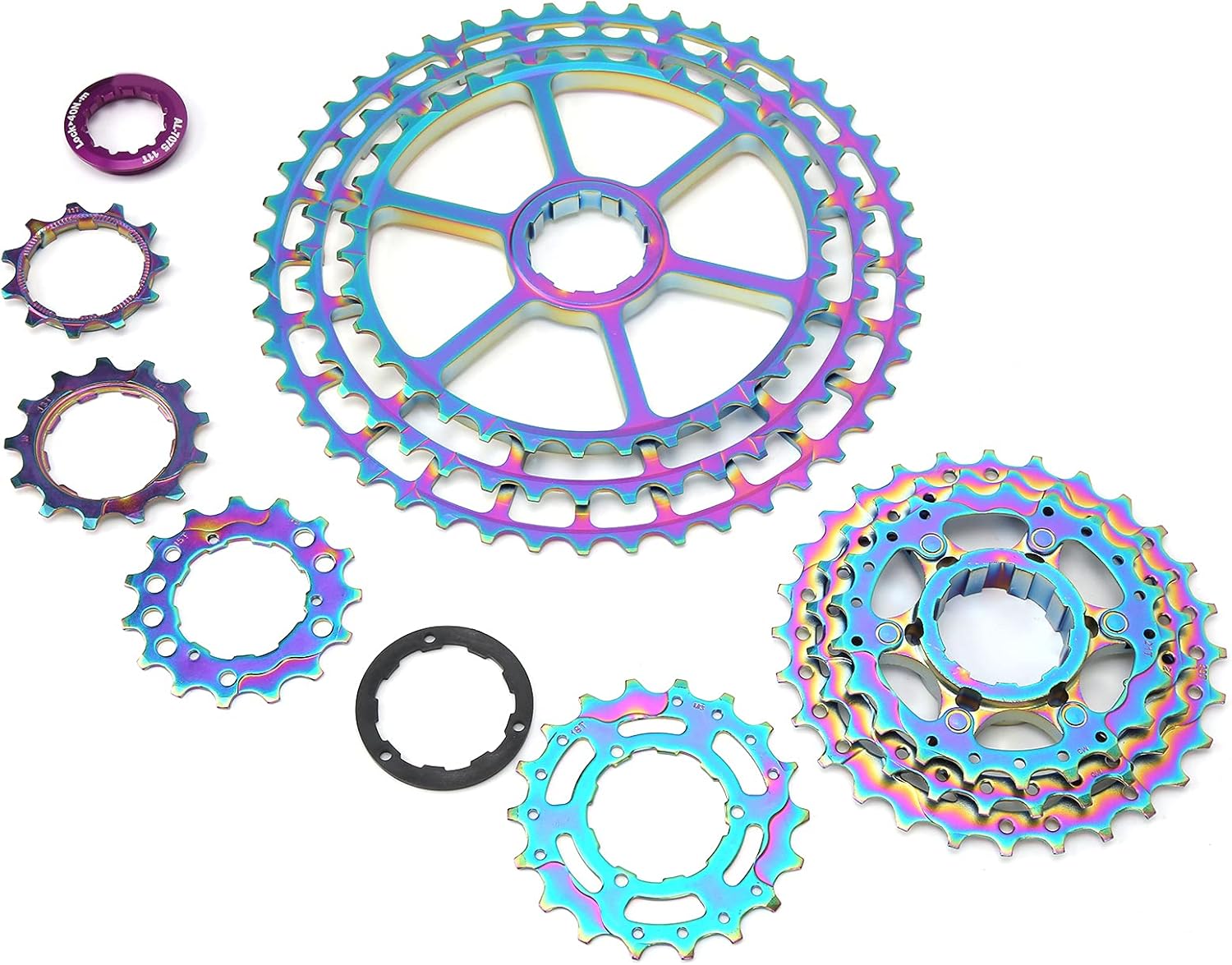 10 Speed Bike Cassette Flywheel 11 46T Hollow Colorful Freewheel for Mountain Bicycle Accessory Lightweight Durable Smooth Rotation
