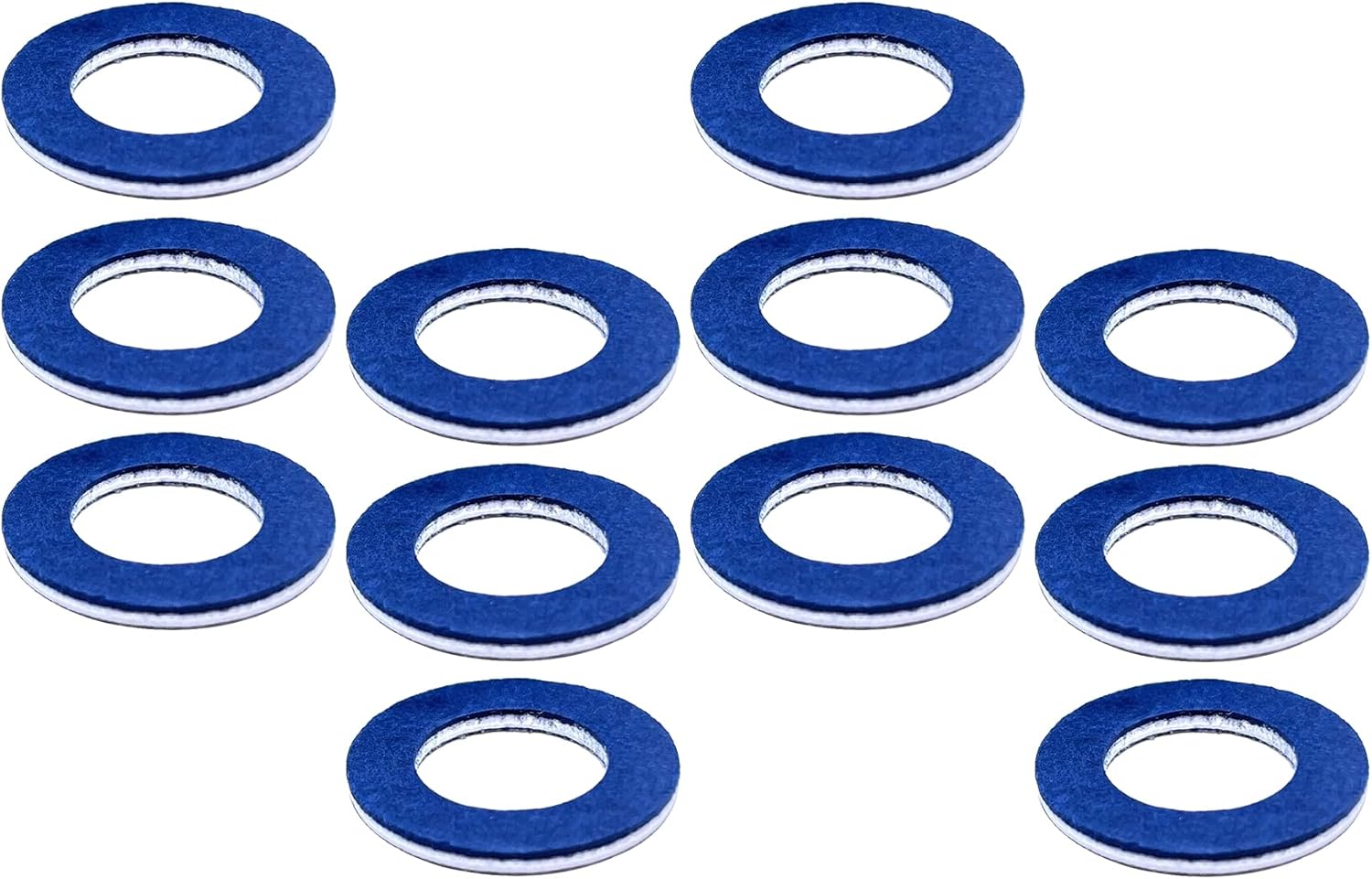12 PCS 12mm Oil Drain Plug Gaskets, Aluminum Oil Drain Plug