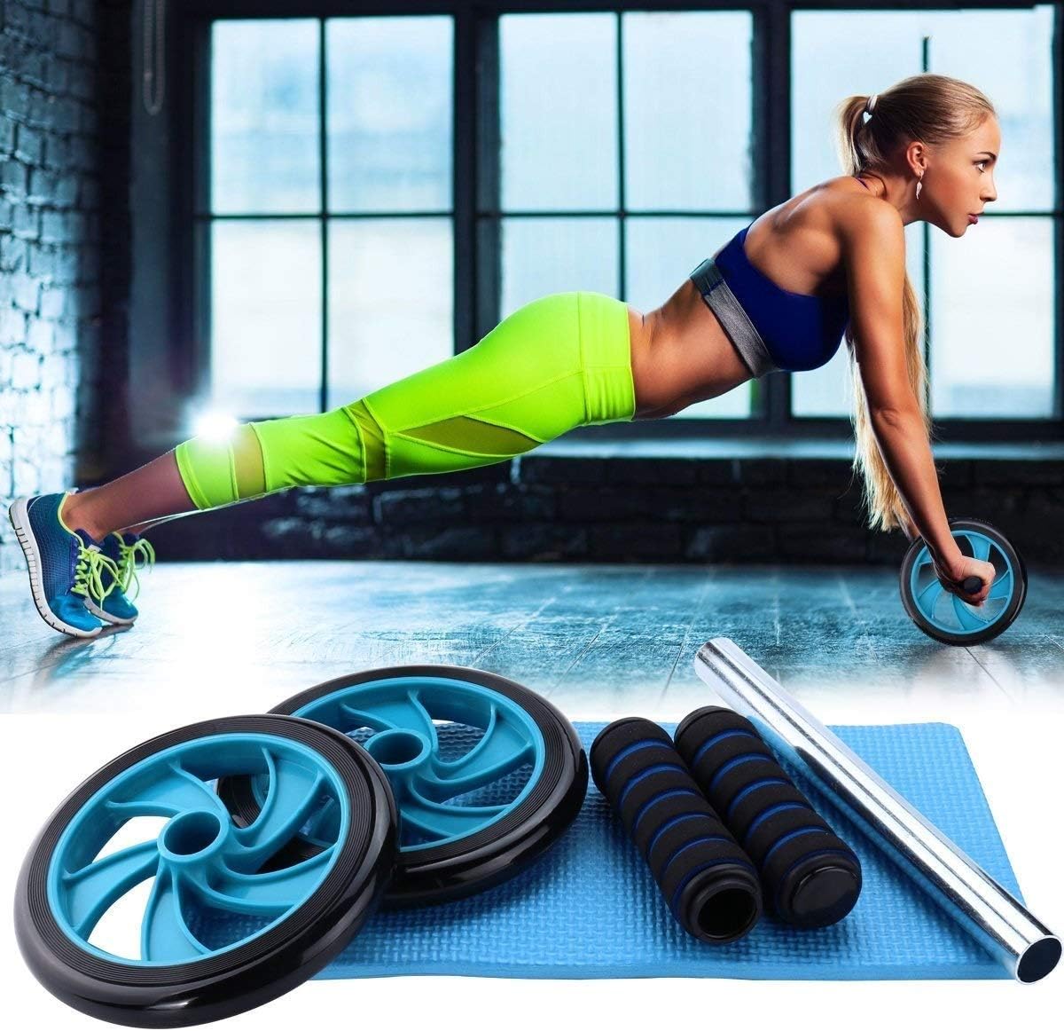 Abdominal Muscle Wheel, Roller Wheel Abdominal Exercise for Home Gym Fitness Equipment