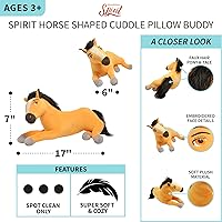 Vista 4 de Franco Kids Bedding - Almohada de peluche súper suave, talla única, caballo de Spirit Riding Free