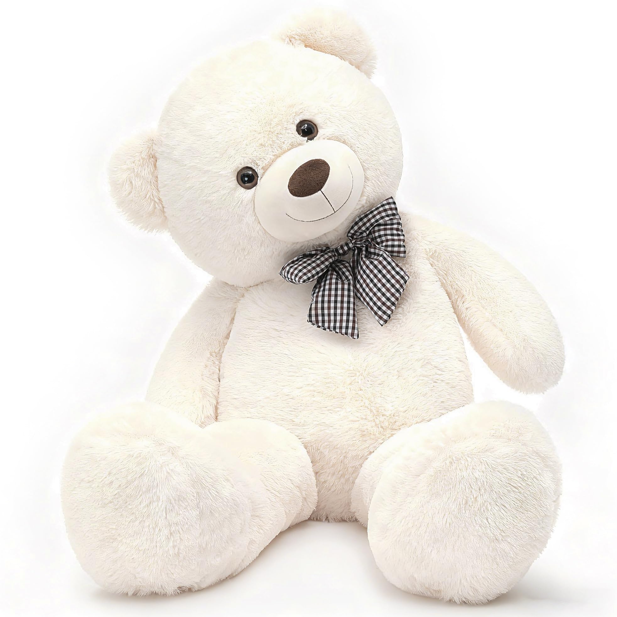 MorisMos White Teddy Bear Stuffed Animals Plush Toy Soft Bear Toys for Girlfriend Kids (White, 39 Inches)