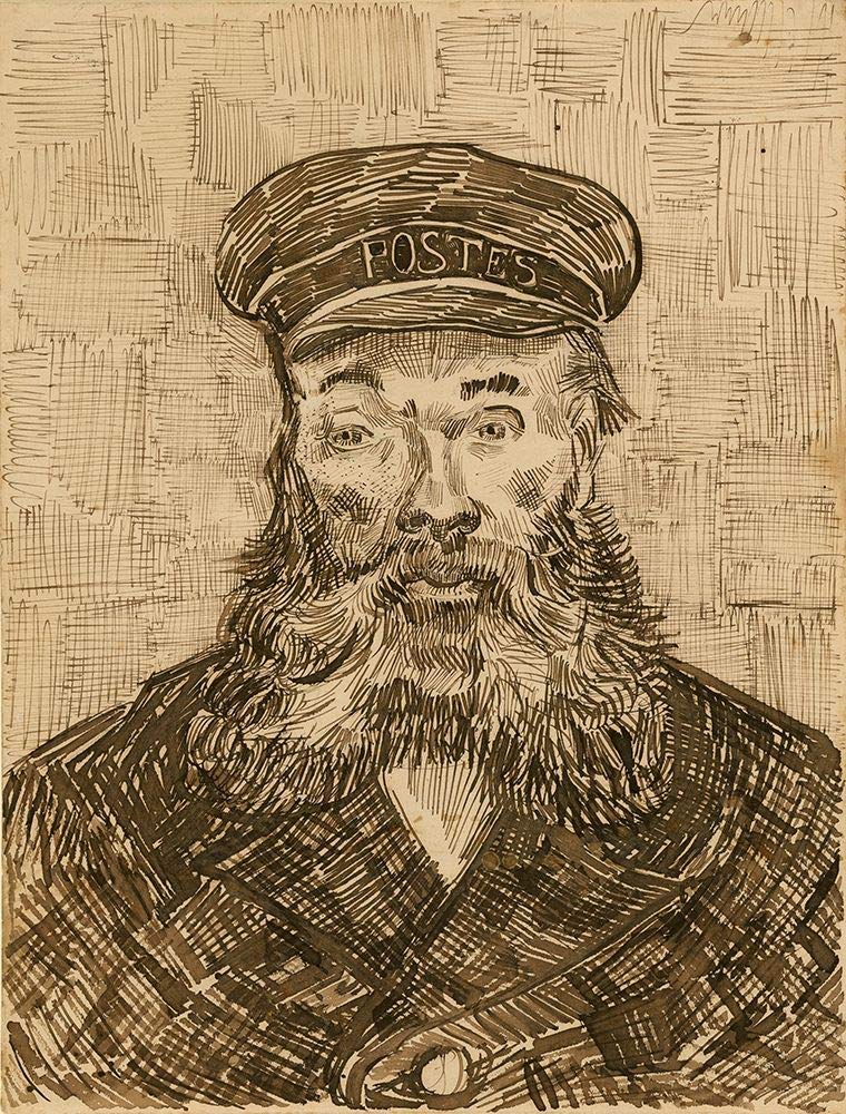 工芸品 Joseph Roulin Portrait of the Bearded Postman Joseph Roulin