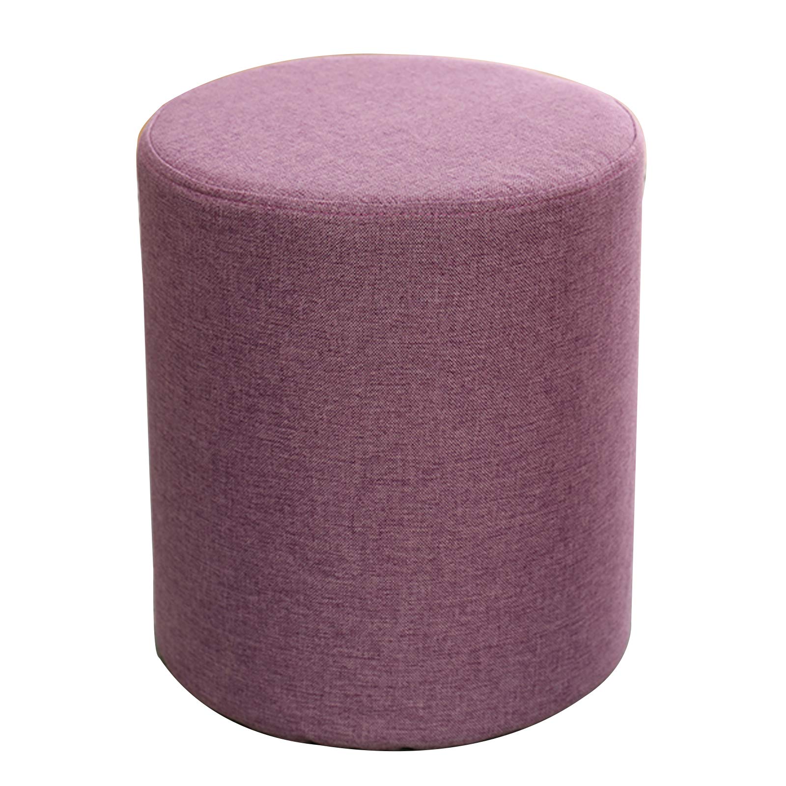 Tabouret repose-pieds rond beige 100 kg max pour remplacer un siège encombrant